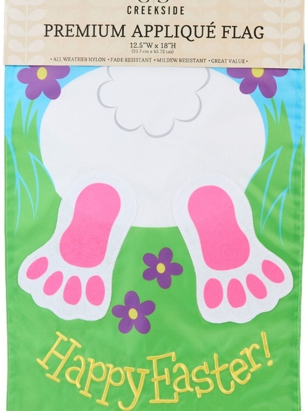 Creekside 12.5x18 Happy Easter Bunny Garden Flag